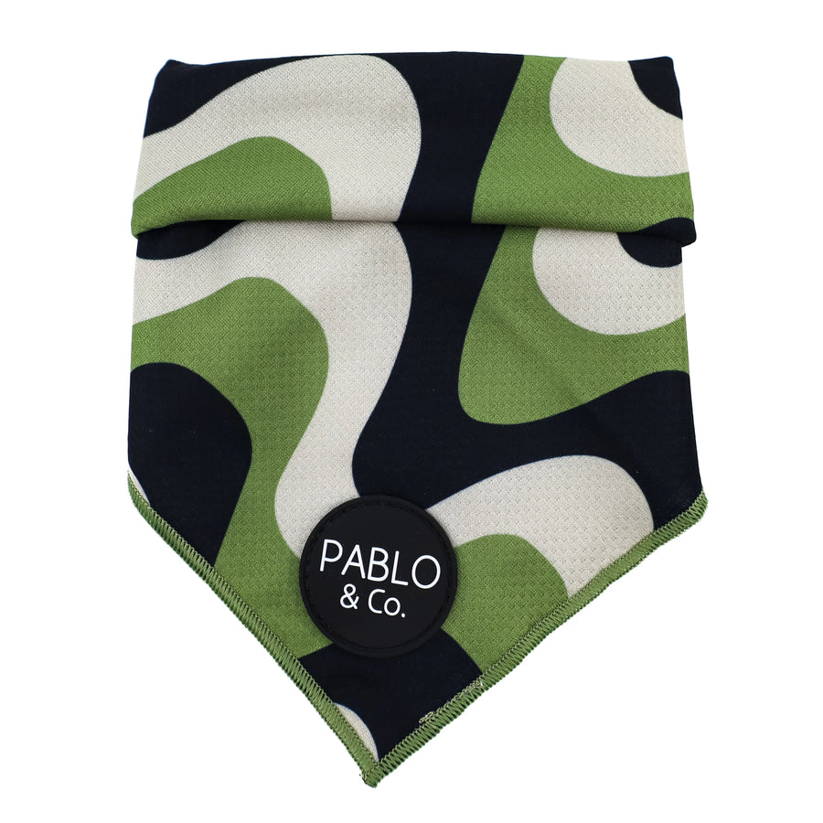 Navy Wavy Bandana