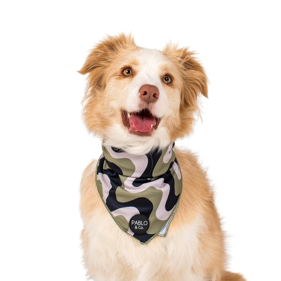 Navy Wavy Bandana