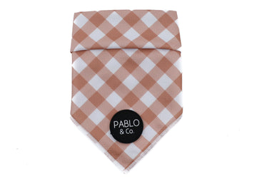 Chocolate Gingham Bandana