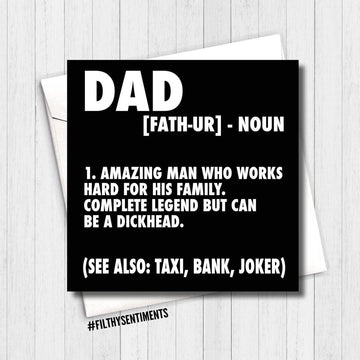 Dad Noun Card