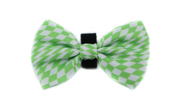 Lime Check Bow Tie