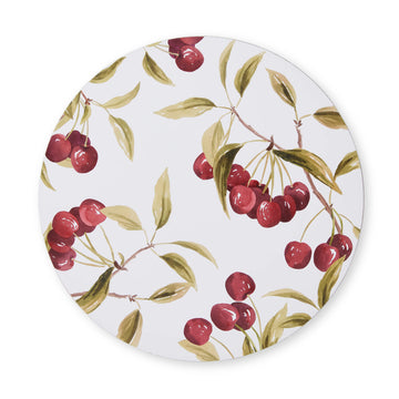 Cherry Round Placemat Set/4