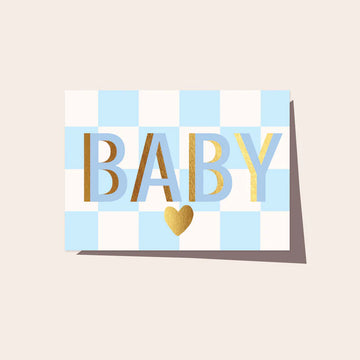 Checkers Baby Blue Card