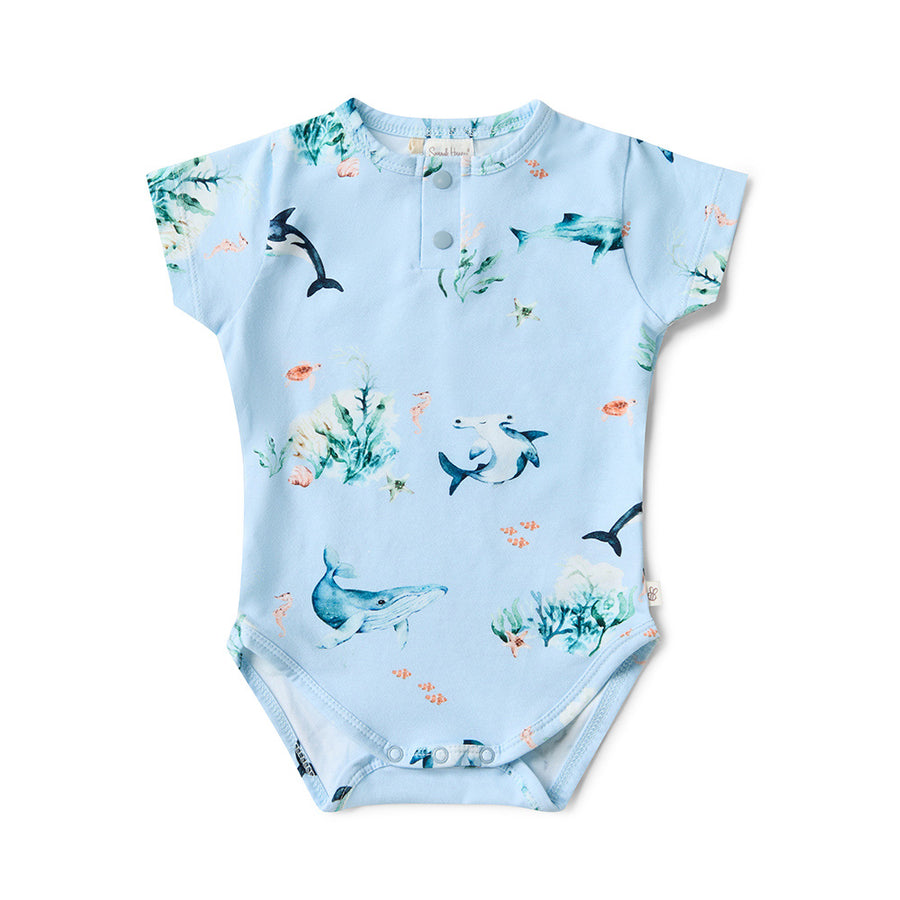 Blue Ocean Short Sleeve Bodysuit