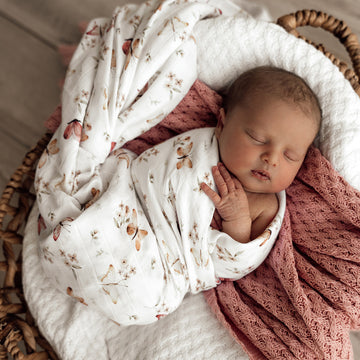 Organic Muslin Wrap - Butterfly