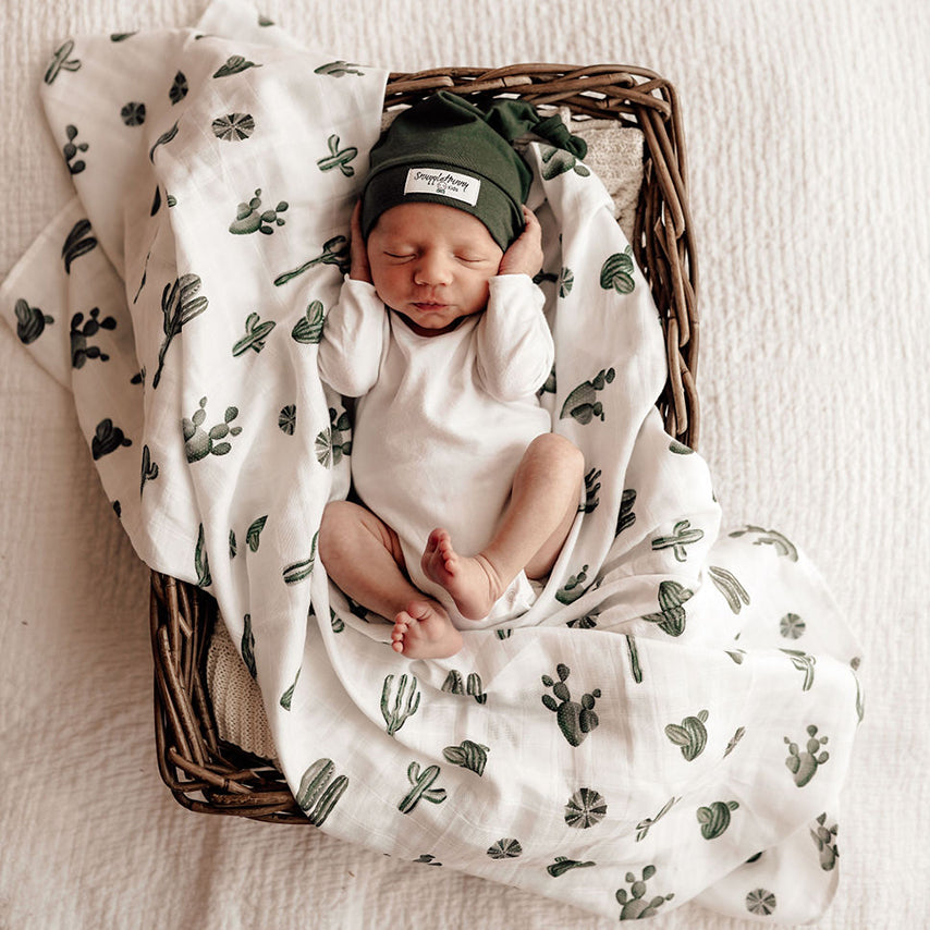 Organic Muslin Wrap - Cactus